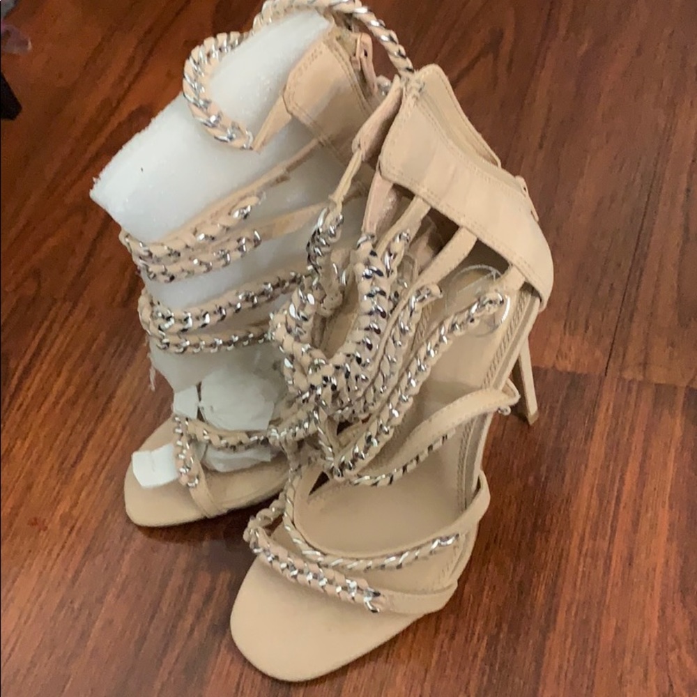 Misguided Chain Strap Heels size 8 (38)